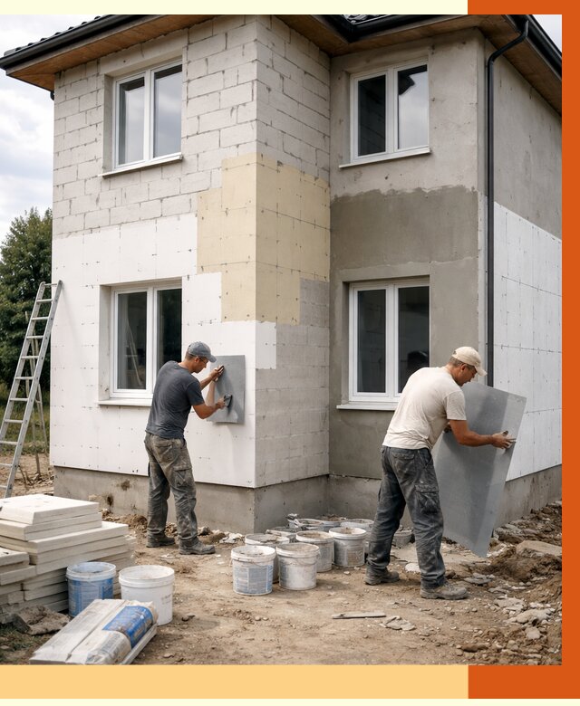 Утепление дома из газобетона в Стрежевом от 4282 руб./м² — заказать у ТепломастерСтж